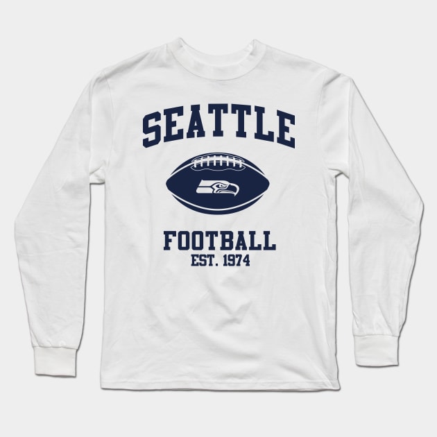 SEATTLE FOOTBALL TEAM Long Sleeve T-Shirt by Rebelion